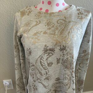 Lucky Brand Sweater with Exposed Lining size XS